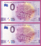 0-Euro PEAE 2020-2 NETHERLANDS - IR. D.F. WOUDAGEMAAL - WORLD HERITAGE Set NORMAL+ANNIVERSARY - Privéproeven