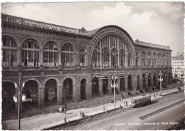 TORINO  - CARTOLINA - STAZIONE DI PORTA NUOVA - VIAGGIATA PER MILANO - 1943 - Stazione Porta Nuova