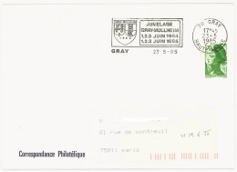 70 GRAY HAUTE SAONE 1985 : JUMELAGE MULLHEIM - Mechanical Postmarks (Advertisement)