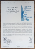 COLLECTION HISTORIQUE - YT N°2305 - CREATION DES SYNDICATS PROFESSIONNELS - 1984 - 1980-1989