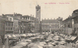 ZY 3- VERONA ( ITALIA ) - PIAZZA ERBE- MERCATO - 2 SCANS - Verona