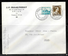 CC150 - BELGIQUE - LETTRE DE PERUWELZ DU 04/05/58 - Storia Postale