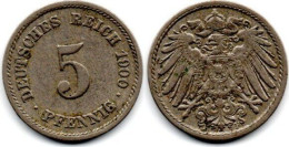 MA 33672 / Allemagne - Deutschland - Germany 5 Pfennig 1900 F TB - 5 Pfennig