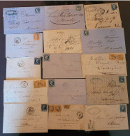 France -Lot De 30 Lettres  Classiques D'ALGERIE    - DEPART 1 Euro Hors Frais De Plate Forme - 1849-1876: Periodo Clásico