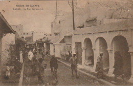 ZY 5- RABAT ( MAROC ) - LA RUE DES CONSULS - ANIMTION - 2 SCANS - Rabat