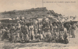 ZY 6- TAOURIRT ( MAROC ) - SECTION MOBILE DE MITRAILLEUSES DU 2e ZOUAVES - 2 SCANS - Otros & Sin Clasificación