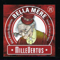 étiquette Bière Belge: Biere Blonde Houblonnée Bella Mère 6,5°% Brasserie Millevertus à Tintigny " Femme" - Cerveza
