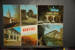 CP, 01, Montluel "multi Vues" , Automobiles , La Poste - Montluel