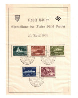 1939, Sonderblatt Zum 20.4.1939 Mit WHW-Ausgabe Komplett - Briefe U. Dokumente