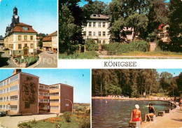 73652624 Koenigsee Thueringen Rathaus Diaet Kurheim Goethe Oberschule Waldseebad - Autres & Non Classés