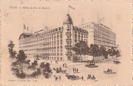 ZY 15-(03) VICHY - HOTELS DU PARC ET MAJESTIC - ILLUSTRATION  - 2 SCANS - Vichy