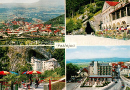 73652579 Postojna Adelsberg Stadtpanorama Eingang Tropfsteinhoehle Restaurant Sc - Slowenien
