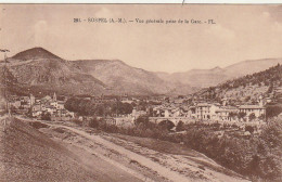 ZY 18-(06) SOSPEL - VUE GENERALE PRISE DE LA GARE - EDIT. LAUGIER , NICE - 2 SCANS - Sospel