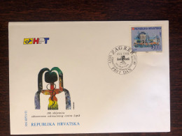 CROATIA FDC COVER 1993 YEAR HOSPITAL SANATORIUM HEALTH MEDICINE STAMPS - Croatia