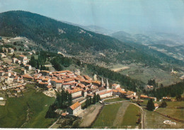 ZY 19-(07) LA LOUVESC - VUE GENERALE AERIENNE - LA BASILIQUE ST REGIS ET ROUTE DE SATILLIEU- 2 SCANS - La Louvesc