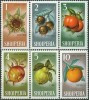 ALBANIA 1965, FRUITS, COMPLETE, MNH SERIES With GOOD QUALITY, *** - Albanië