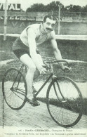 Cyclisme -- Carte Postale - EMILE GEORGEL Champion De France Vainqueur De Bordeaux Paris.   (2 Scans) - Ciclismo