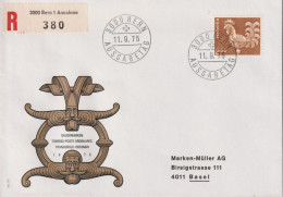 1975 Schweiz, FDC R-Brief  Zum:CH 542, Mi:CH 1057, Turmhahn Solothurn - Lettres & Documents