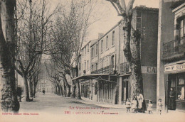 ZY 23-(11) QUILLAN - LA PROMENADE - ANIMATION - COMMERCE Mme SALVA , MODES  - LABOUCHE FRERES , TOULOUSE - 2 SCANS - Sonstige & Ohne Zuordnung