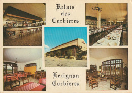 ZY 23-(11) LEZIGNAN CORBIERES - RELAIS DES CORBIERES ( PROP. Mr ET Mme ROSS ) - CARTE MULTIVUES - 2 SCANS - Sonstige & Ohne Zuordnung