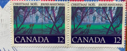 CHRISTMAS - NOEL - NATALE - CANADA Coppia 12 C. Su BUSTA  Per  L'ITALIA - Kostüme