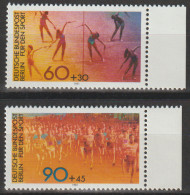 Berlin, 1981, Mi.Nr. 645-646 ** -  Ein Satz Mit Rechtem Seitenrand  "Sporthilfe" - Neufs