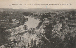 ZY 28-(16) ANGOULEME - UNE VUE SUR LE FAUBOURG L ' HOUMEAU ET LA CHARENTE PRISE DE LA PLACE DU PALET  - 2 SCANS - Angouleme