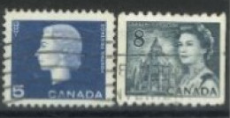 CANADA - 1962/67, QUEEN ELIZABETH II STAMPS SET OF 2, USED. - Oblitérés