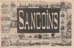 ZY 30-(18) SANCOINS - CARTE  MULTIVUES - EDIT. DOVILLEZ , SANCOINS - 2 SCANS - Sancoins