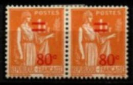 FRANCE    -   1937 .   Y&T N° 359 *.   Surcharge Déplacée - Unused Stamps