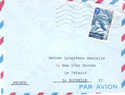 ALGERIE SEUL SUR LETTRE POUR LA FRANCE 1967 - Algerien (1962-...)