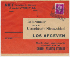 Treinbrief Den Haag - Utrecht 194? - Non Classés