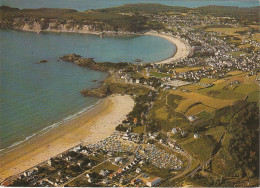 ZY 34 -(22) ERQUY - LA PLAGE DE CAROUAL - LA POINTE DE LA HOUSSAYE - LA PLAGE DU BOURG - VUE AERIENNE - 2 SCANS - Erquy