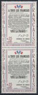 N° 1408 Appel Du 18 Juin X 2 - Unused Stamps