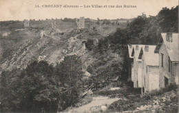 ZY 35-(23) CROZANT - LES VILLAS ET VUE DES RUINES - 2 SCANS - Crozant