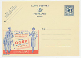 Publibel - Postal Stationery Belgium 1951 Clothing - Suit - Umbrella - Disfraces