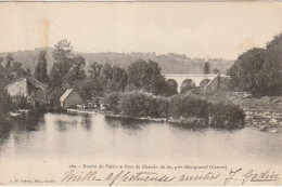 ZY 35-(23) MOULIN DU PALAIS ET PONT DU CHEMIN DE FER , PRES BOURGANEUF - 2 SCANS - Sonstige & Ohne Zuordnung