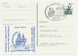 Postal Stationery / Postmark Germany 1992 Columbus - Santa Maria  - Esploratori