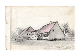 STENE ( Ostende / Ostende - Ferme " Van Maenhout  "   Dessin ( ORIGINAL , Page D'un Carnet  )  De R. Laloux 1995  (B375) - Tekeningen