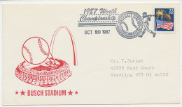 Cover / Postmark USA 1987 Baseball 1987 World Championship - Sonstige & Ohne Zuordnung