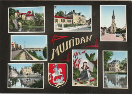 ZY 36-(24) MUSSIDAN - CARTE MULTIVUES COULEURS - 2 SCANS - Mussidan