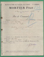 38 Saint Victor De Cessieu Manufacture De Papiers De Pliage Mortier Fils 11 Mars 1905 - Printing & Stationeries