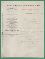 16 La Couronne Albert Ludovic Fils Jeune Scierie Magasin De Bois De Construction Noyer Chêne Acacia 4 4 1909 - Old Professions