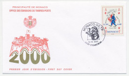 Cover / Postmark Monaco 2000 Magician - Cards - Cirque