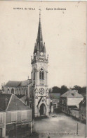 ZY 40-(28) AUNEAU - EGLISE ST ETIENNE  - VUE SUR LA PLACE - 2 SCANS - Auneau