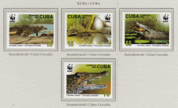 CUBA 2003 WWF Reptiles Crocodile Mi 4553 - 4556 MNH(**) Fauna 680 - Otros & Sin Clasificación