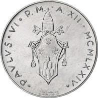 Vatican, Paul VI, 10 Lire, 1974 / Anno XII, Rome, Aluminium, SPL, KM:119 - Vaticano (Ciudad Del)