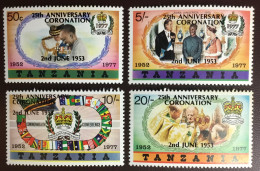 Tanzania 1978 Coronation Anniversary Bold Type MNH - Tansania (1964-...)