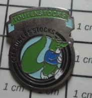 3517 Pin's Pins / Beau Et Rare / MARQUES / TOUTENSTOCKS CAP SUR LES STOCKS - Marques