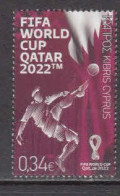 2022 Cyprus Qatar World Cup Football  Complete Set Of 1 MNH - Nuevos